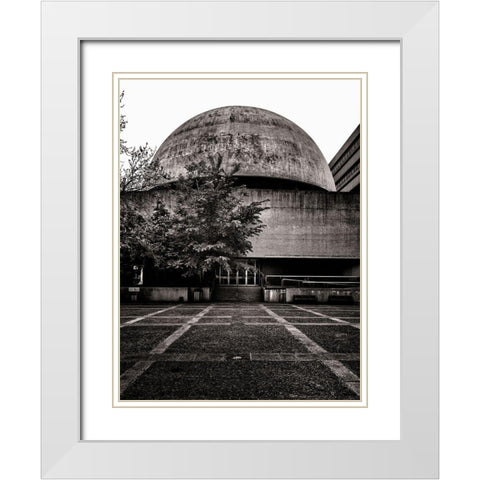 McLaughlin Planetarium No 2 White Modern Wood Framed Art Print with Double Matting by Carson, Brian