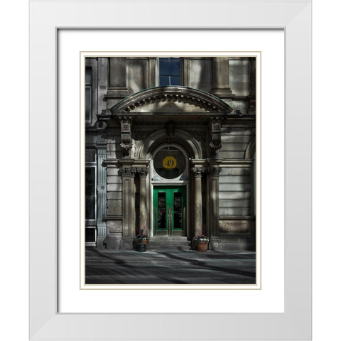 Young Street Toronto No 2 Color White Modern Wood Framed Art Print with Double Matting by Carson, Brian