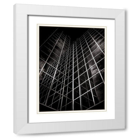 Eglinton Avenue Toronto No 901 White Modern Wood Framed Art Print with Double Matting by Carson, Brian