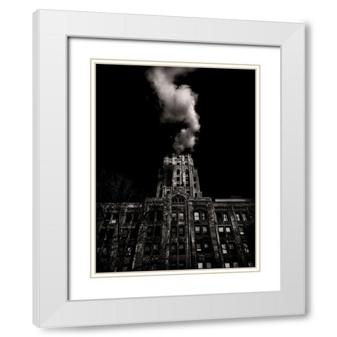 Wellesley Street Toronto No 991 White Modern Wood Framed Art Print with Double Matting by Carson, Brian