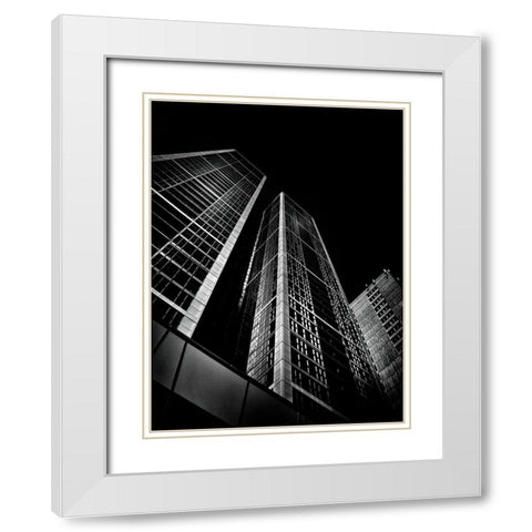 Charles Street Toronto No 1 White Modern Wood Framed Art Print with Double Matting by Carson, Brian