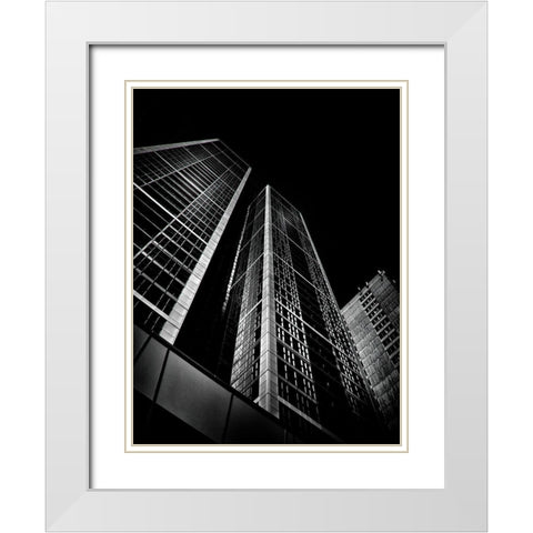 Charles Street Toronto No 1 White Modern Wood Framed Art Print with Double Matting by Carson, Brian