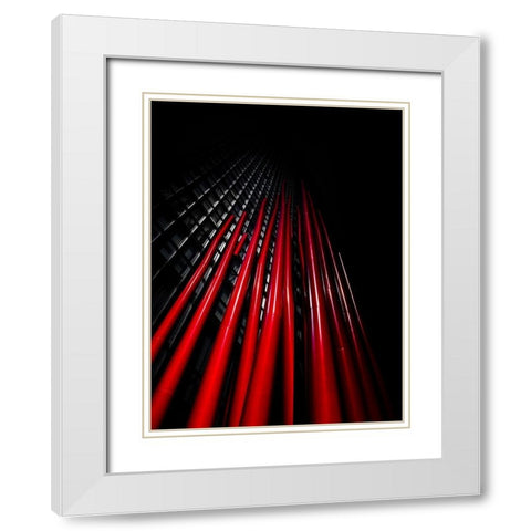 Charles Street Toronto No 2 White Modern Wood Framed Art Print with Double Matting by Carson, Brian