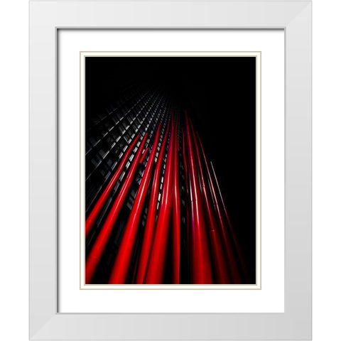 Charles Street Toronto No 2 White Modern Wood Framed Art Print with Double Matting by Carson, Brian