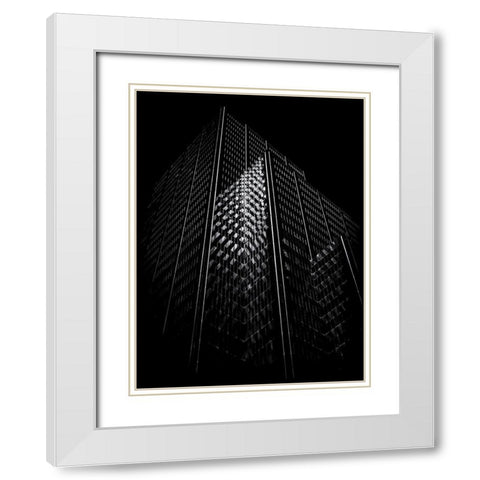 Adelaide Street Toront No 130 White Modern Wood Framed Art Print with Double Matting by Carson, Brian