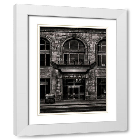 Bloor Street Toronto No 170 White Modern Wood Framed Art Print with Double Matting by Carson, Brian