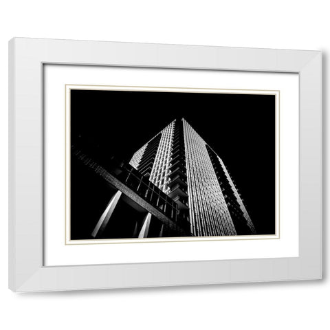 Sumach Street Toronto No 170 White Modern Wood Framed Art Print with Double Matting by Carson, Brian