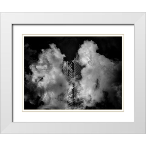University Avenue No 1883 White Modern Wood Framed Art Print with Double Matting by Carson, Brian