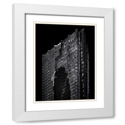 Bay Street North Tower Toronto No 2003 White Modern Wood Framed Art Print with Double Matting by Carson, Brian