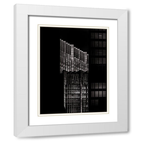 Bay Street North Tower Toronto No 2004 White Modern Wood Framed Art Print with Double Matting by Carson, Brian
