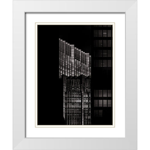Bay Street North Tower Toronto No 2004 White Modern Wood Framed Art Print with Double Matting by Carson, Brian