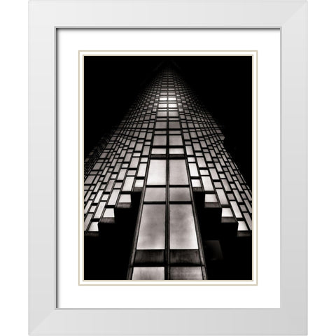 Bay Street South Tower Toronto No 2004 White Modern Wood Framed Art Print with Double Matting by Carson, Brian