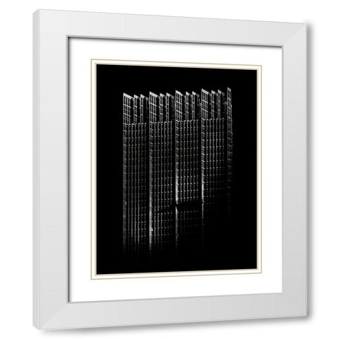 Bay Street South Tower Toronto No 2007 White Modern Wood Framed Art Print with Double Matting by Carson, Brian