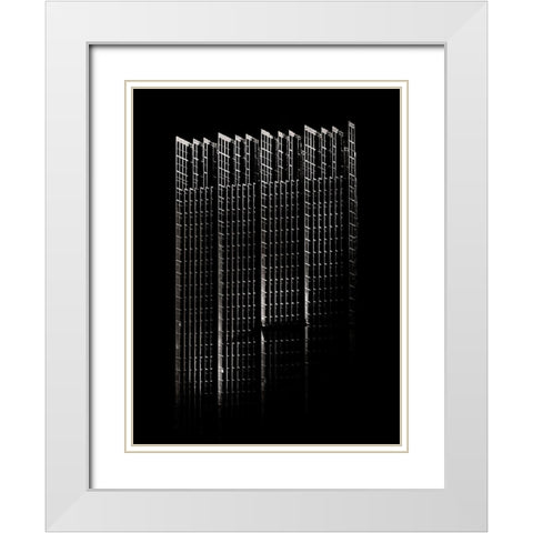 Bay Street South Tower Toronto No 2007 White Modern Wood Framed Art Print with Double Matting by Carson, Brian