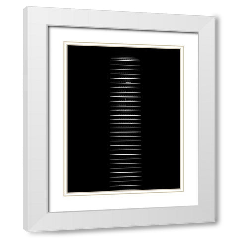 King Street Toronto No 2244 White Modern Wood Framed Art Print with Double Matting by Carson, Brian