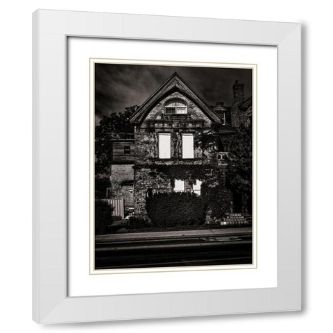 Sherbour Street Toronto No 306 White Modern Wood Framed Art Print with Double Matting by Carson, Brian