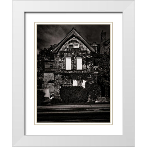 Sherbour Street Toronto No 306 White Modern Wood Framed Art Print with Double Matting by Carson, Brian
