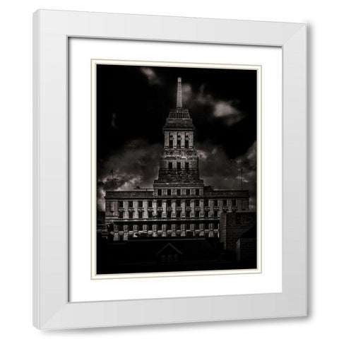 University Avenue Toronto No 3303 White Modern Wood Framed Art Print with Double Matting by Carson, Brian