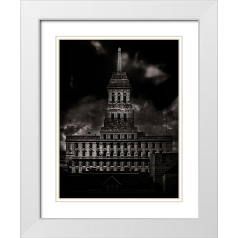 University Avenue Toronto No 3303 White Modern Wood Framed Art Print with Double Matting by Carson, Brian