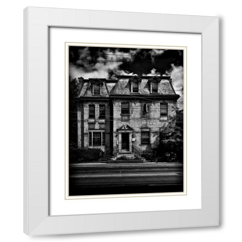 Dundas Street West Toronto No 370 White Modern Wood Framed Art Print with Double Matting by Carson, Brian