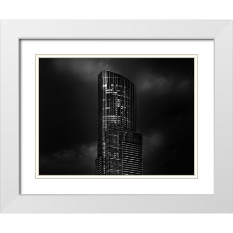 Yonge Street Toronto No 388 White Modern Wood Framed Art Print with Double Matting by Carson, Brian
