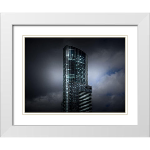 Yonge Street Toronto No 388 Color White Modern Wood Framed Art Print with Double Matting by Carson, Brian