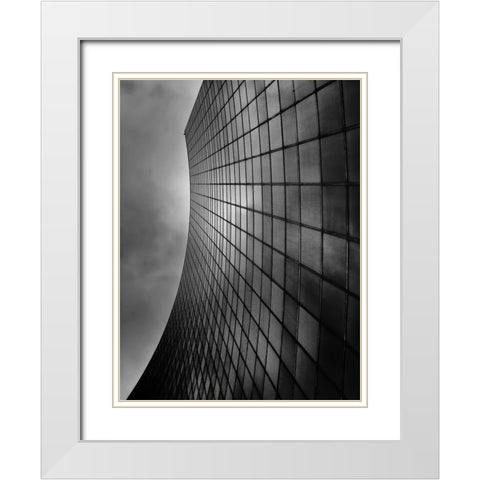 University Avenue Toronto No 701 White Modern Wood Framed Art Print with Double Matting by Carson, Brian
