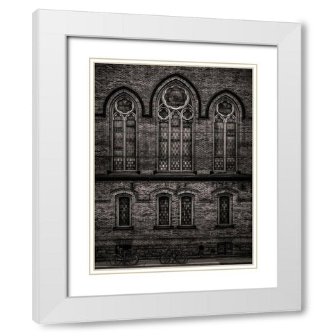 Bathurst Street Toronto No 736 White Modern Wood Framed Art Print with Double Matting by Carson, Brian
