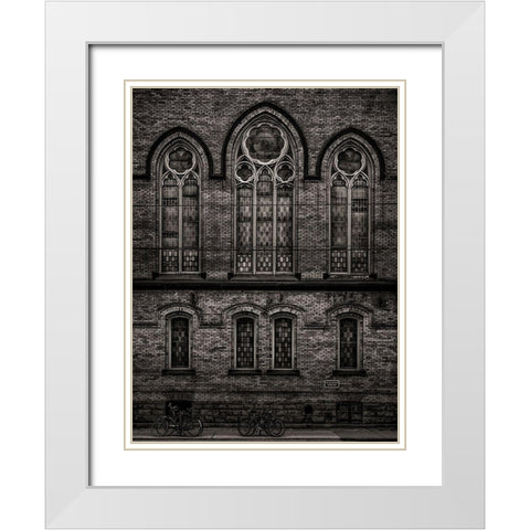 Bathurst Street Toronto No 736 White Modern Wood Framed Art Print with Double Matting by Carson, Brian