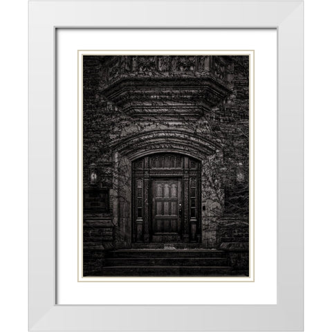 Yonge Street Toronto No 2833 White Modern Wood Framed Art Print with Double Matting by Carson, Brian