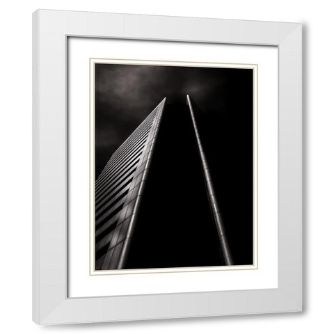 Yonge Street Toronto No 4950 White Modern Wood Framed Art Print with Double Matting by Carson, Brian