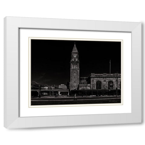 North Toronto Railway Station No 2 White Modern Wood Framed Art Print with Double Matting by Carson, Brian