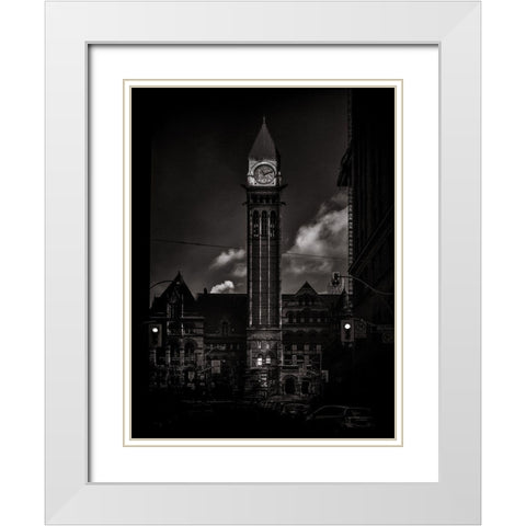 Old City Hall Toronto No 5 White Modern Wood Framed Art Print with Double Matting by Carson, Brian