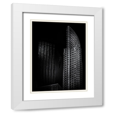 Old City Hall Toronto No 2 White Modern Wood Framed Art Print with Double Matting by Carson, Brian