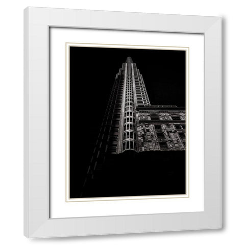 One King Street West Toronto No 4 White Modern Wood Framed Art Print with Double Matting by Carson, Brian