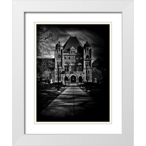 Ontario Main Legislative Building White Modern Wood Framed Art Print with Double Matting by Carson, Brian