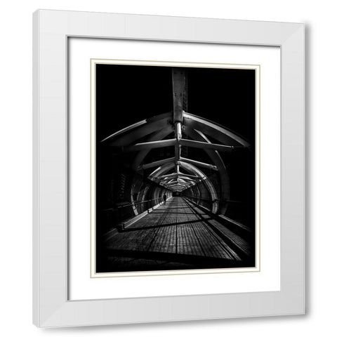 Puente de Luz Bridge Toronto No 1 White Modern Wood Framed Art Print with Double Matting by Carson, Brian