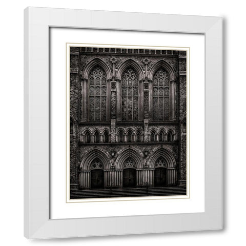 St Pauls White Modern Wood Framed Art Print with Double Matting by Carson, Brian