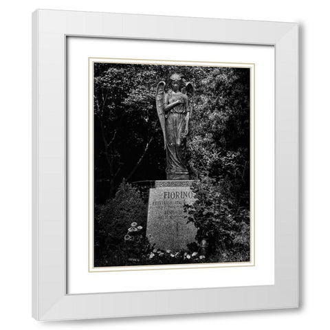 Tombstone Shadow No 18 White Modern Wood Framed Art Print with Double Matting by Carson, Brian
