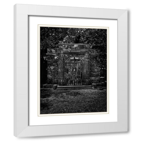 Tombstone Shadow No 29 White Modern Wood Framed Art Print with Double Matting by Carson, Brian