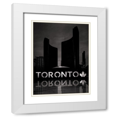 Toronto City Hall No 11 White Modern Wood Framed Art Print with Double Matting by Carson, Brian