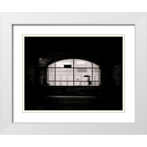Under the Overpass No 6 White Modern Wood Framed Art Print with Double Matting by Carson, Brian