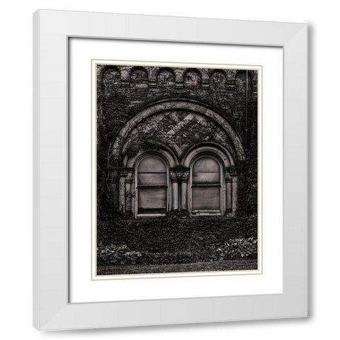 University College Main Building Toronto White Modern Wood Framed Art Print with Double Matting by Carson, Brian