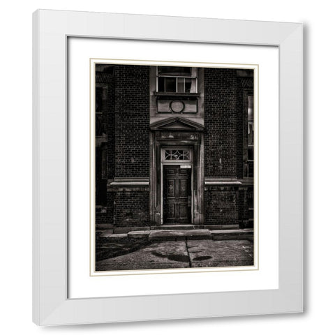 University of Toronto Fitzgerald Building No 1 White Modern Wood Framed Art Print with Double Matting by Carson, Brian