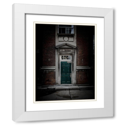 University of Toronto Fitzgerald Building No 1 Color White Modern Wood Framed Art Print with Double Matting by Carson, Brian