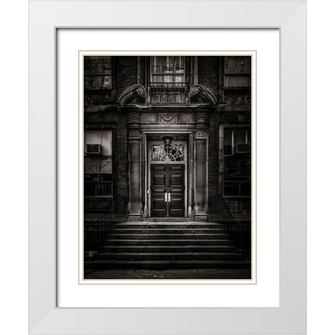 University of Toronto Fitzgerald Building No 2 White Modern Wood Framed Art Print with Double Matting by Carson, Brian