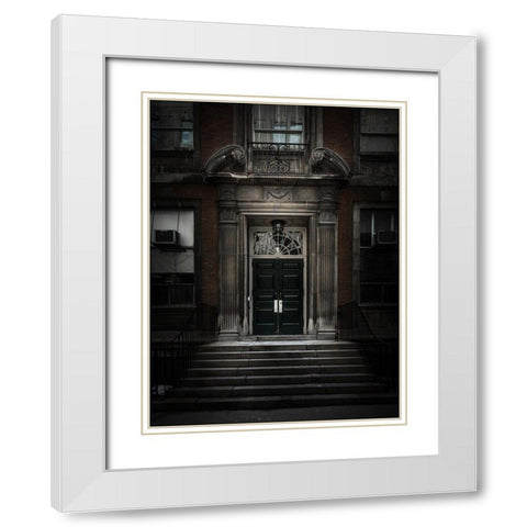University of Toronto Fitzgerald Building No 2 Color White Modern Wood Framed Art Print with Double Matting by Carson, Brian