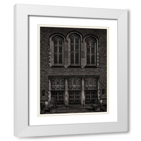 Yorkminster Park Baptist Church White Modern Wood Framed Art Print with Double Matting by Carson, Brian