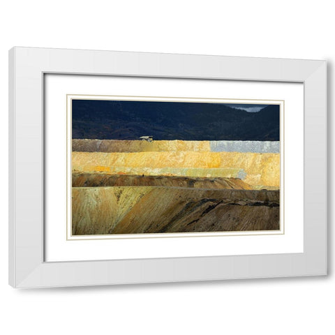 Heavy Truck White Modern Wood Framed Art Print with Double Matting by Gasperlin, Izidor