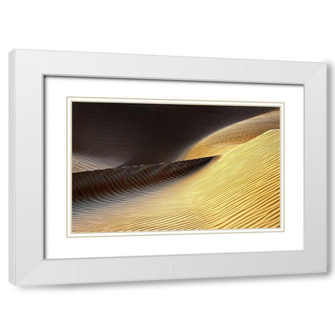 Shapes of the Wind II White Modern Wood Framed Art Print with Double Matting by Gasperlin, Izidor